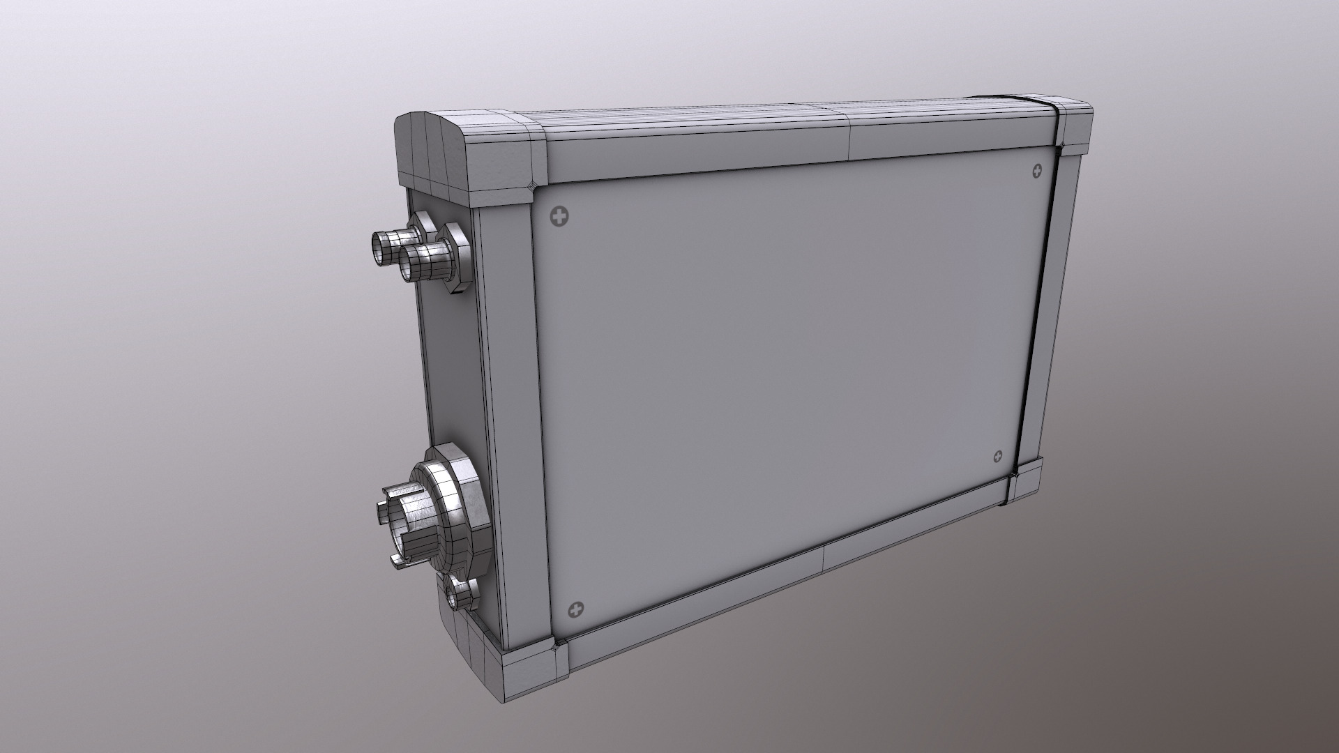 Ultrasonic Flaw Detector Low Poly Low-poly 3D model_41