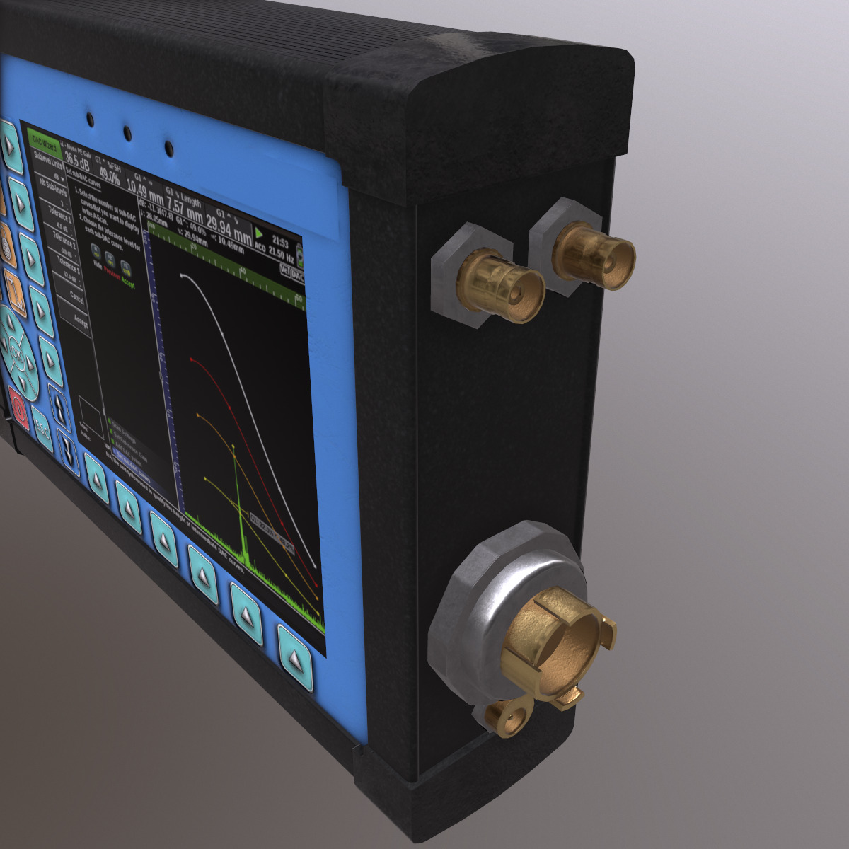 Ultrasonic Flaw Detector Low Poly Low-poly 3D model_8
