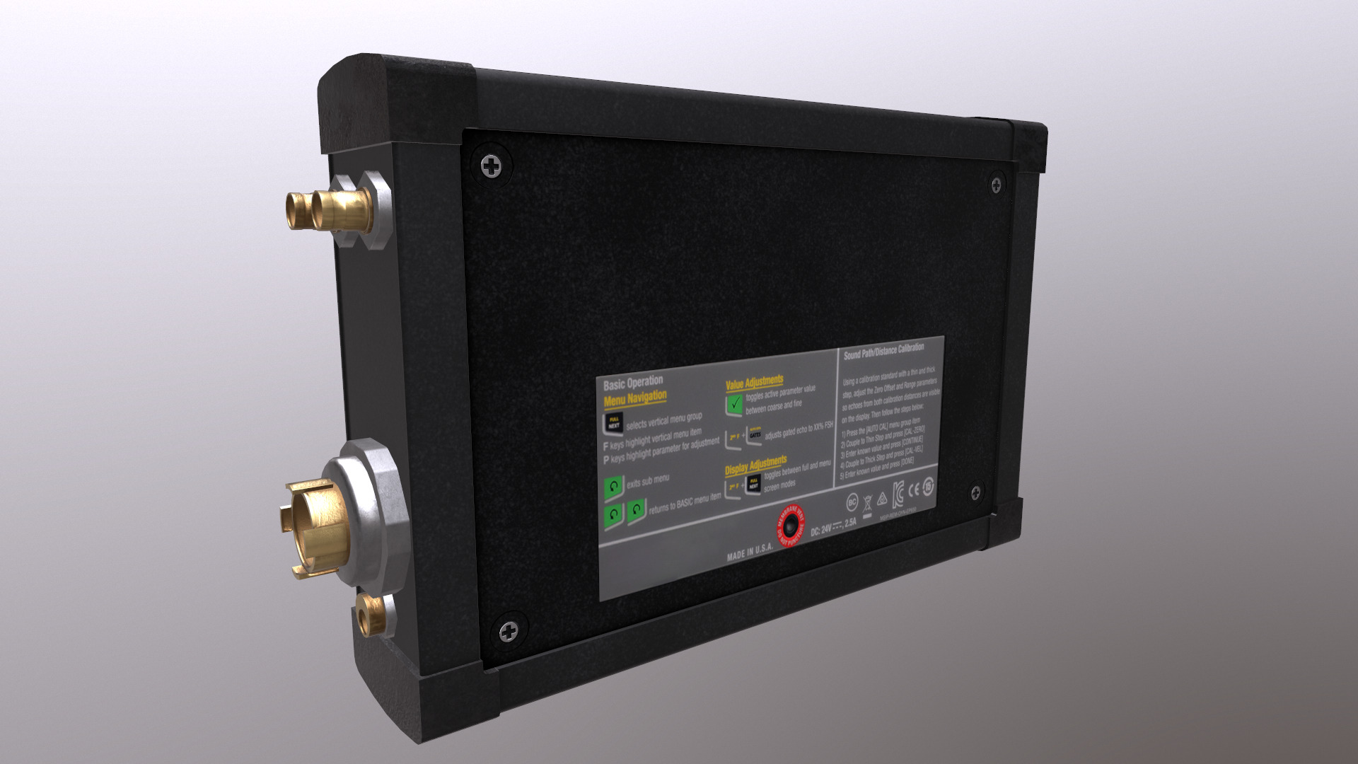 Ultrasonic Flaw Detector Low Poly Low-poly 3D model_14