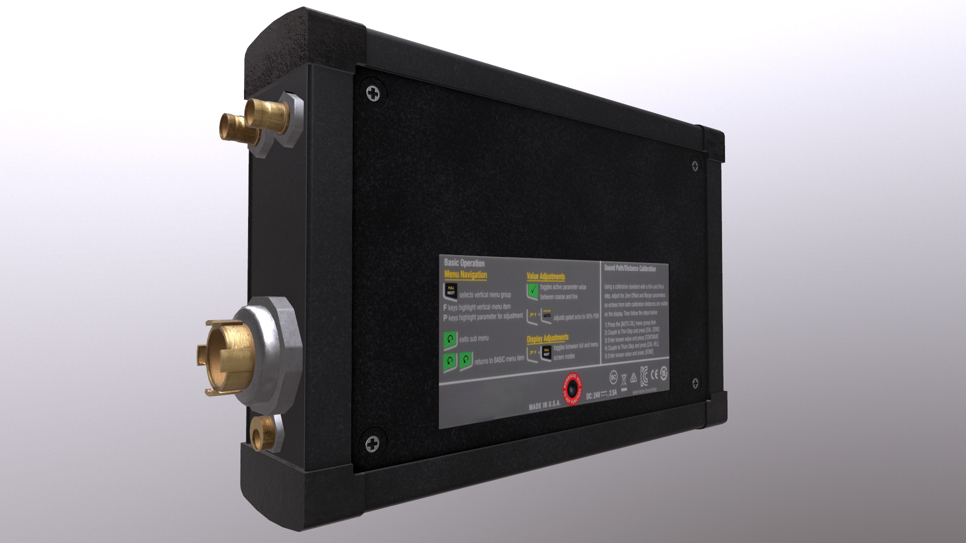 Ultrasonic Flaw Detector Low Poly Low-poly 3D model_32