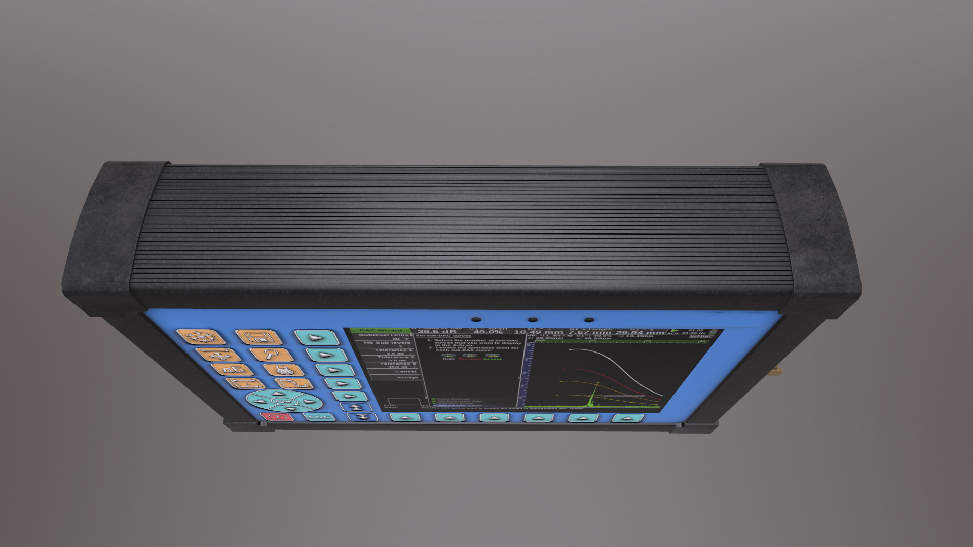 Ultrasonic Flaw Detector Low Poly Low-poly 3D model_22