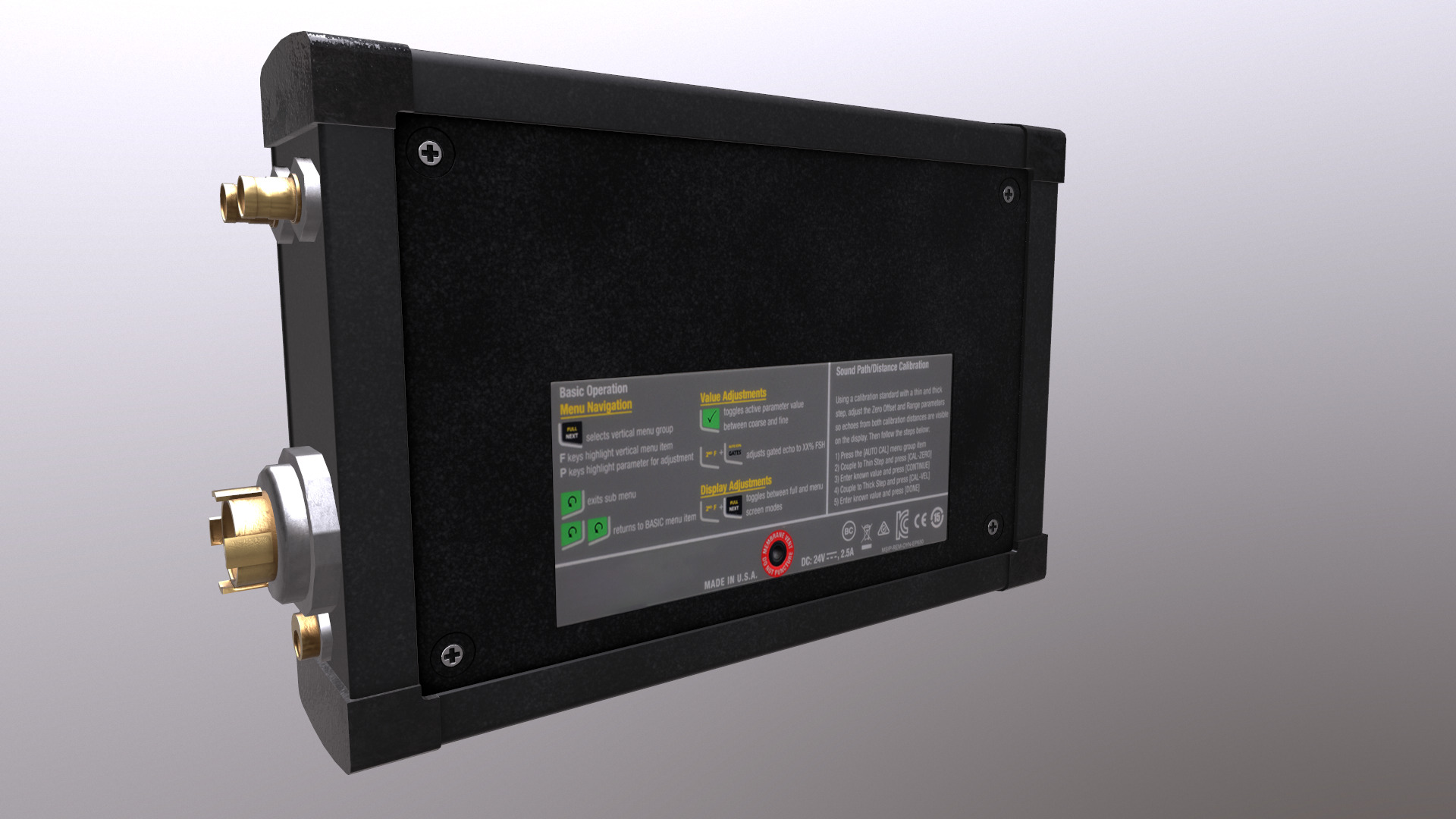 Ultrasonic Flaw Detector Low Poly Low-poly 3D model_29