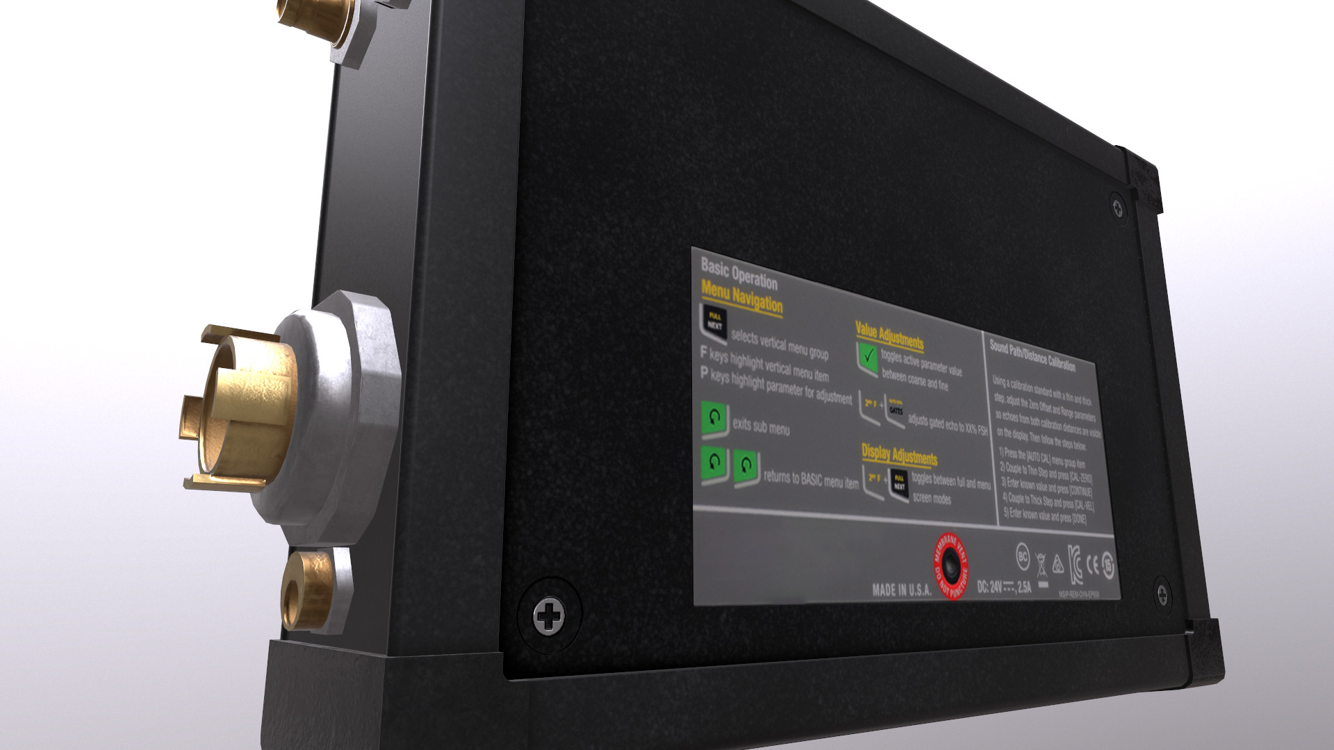 Ultrasonic Flaw Detector Low Poly Low-poly 3D model_25