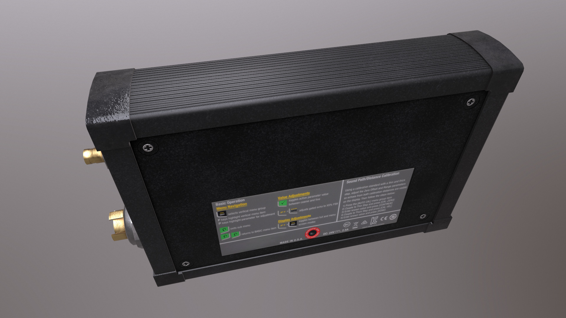 Ultrasonic Flaw Detector Low Poly Low-poly 3D model_16