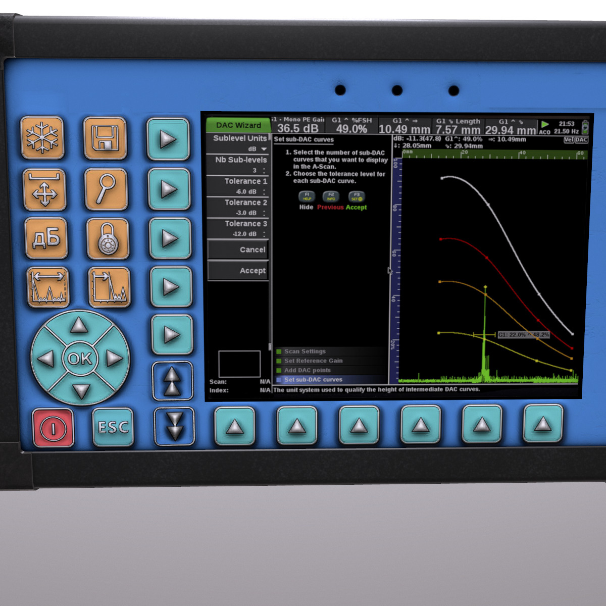 Ultrasonic Flaw Detector Low Poly Low-poly 3D model_9