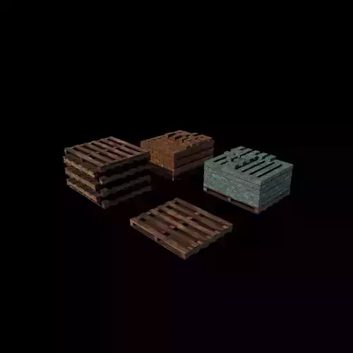  Pallet Bricks 3D model