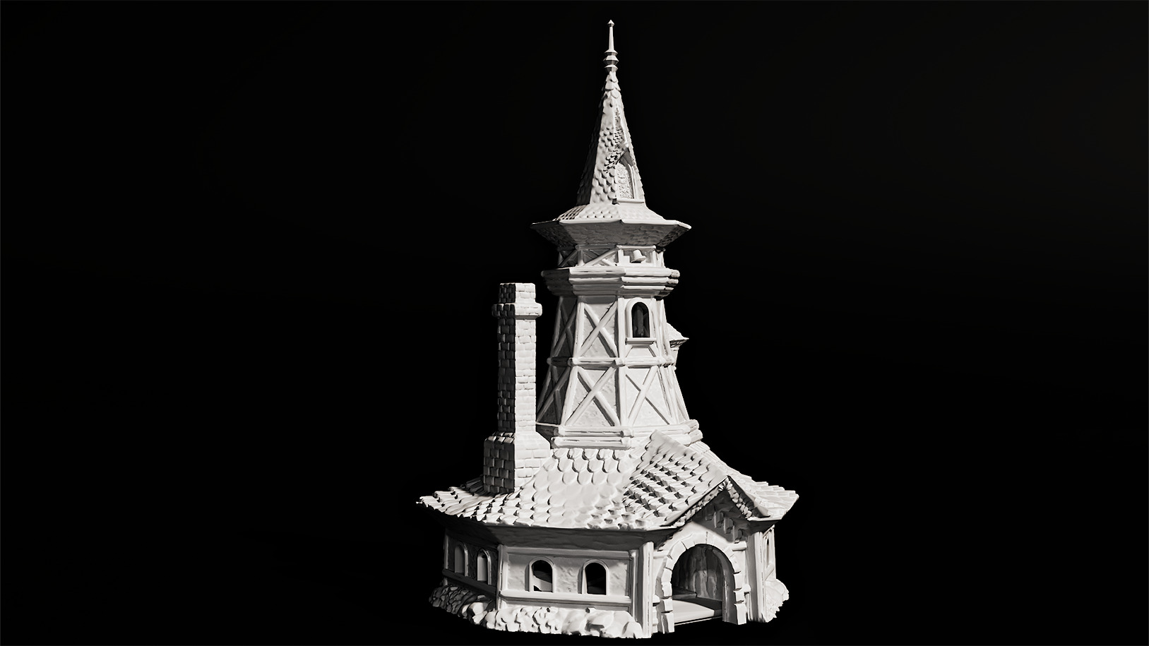 bard tower 3D print model_1