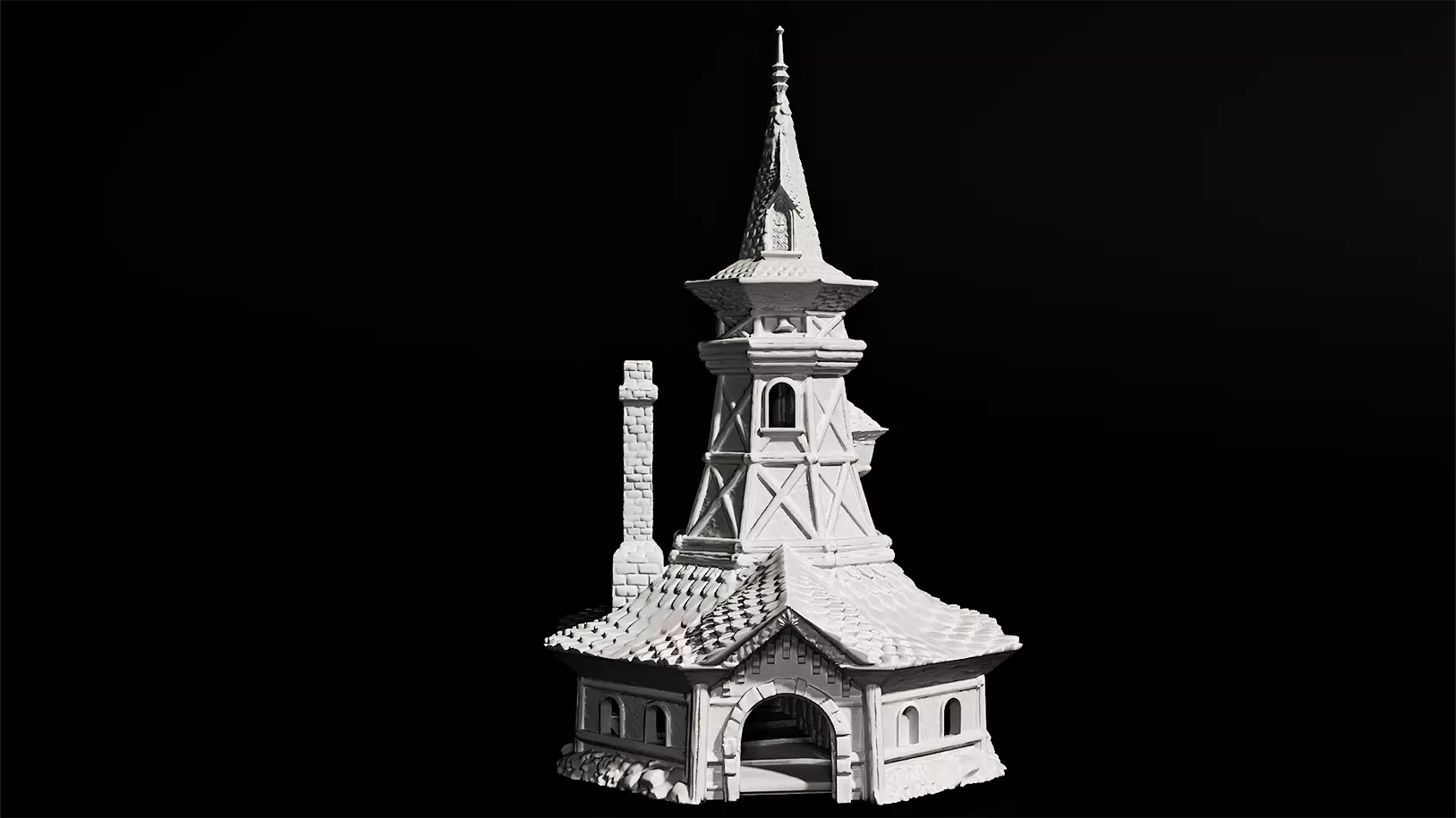 bard tower 3D print model_0