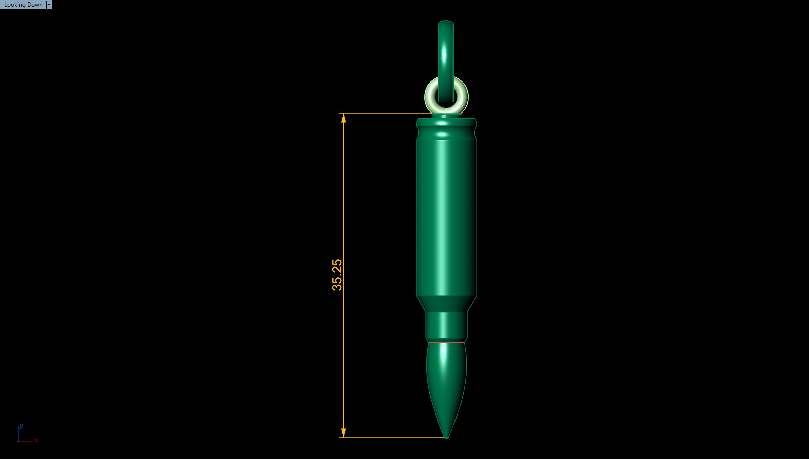 Bullet Pendant  Stl Pendant  3D print model_3