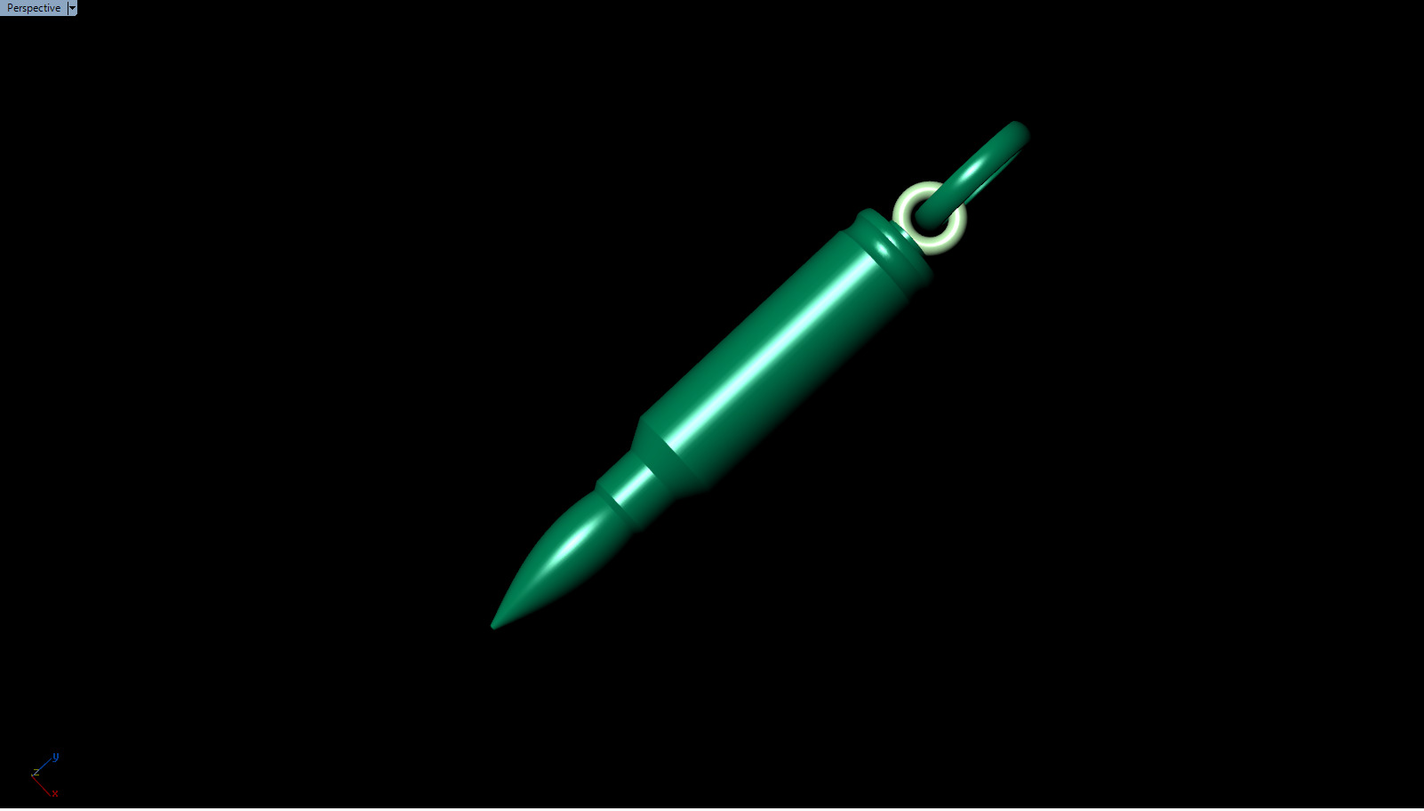 Bullet Pendant  Stl Pendant  3D print model_4