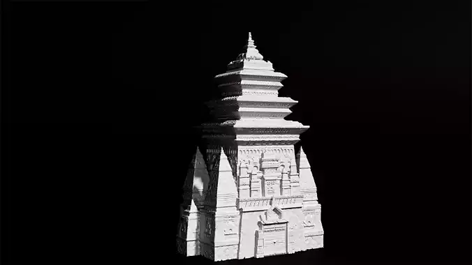 monk tower 3D print model