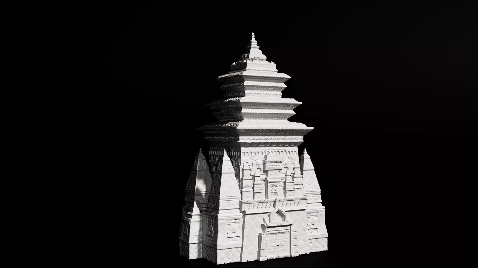 monk tower 3D print model_0
