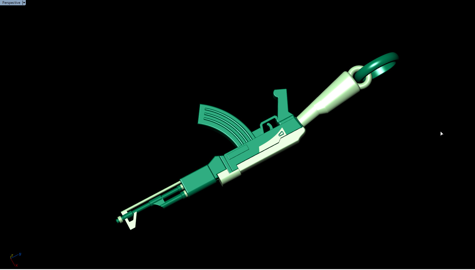 AK 47 Plain Model 3d stl file 3D print model_5