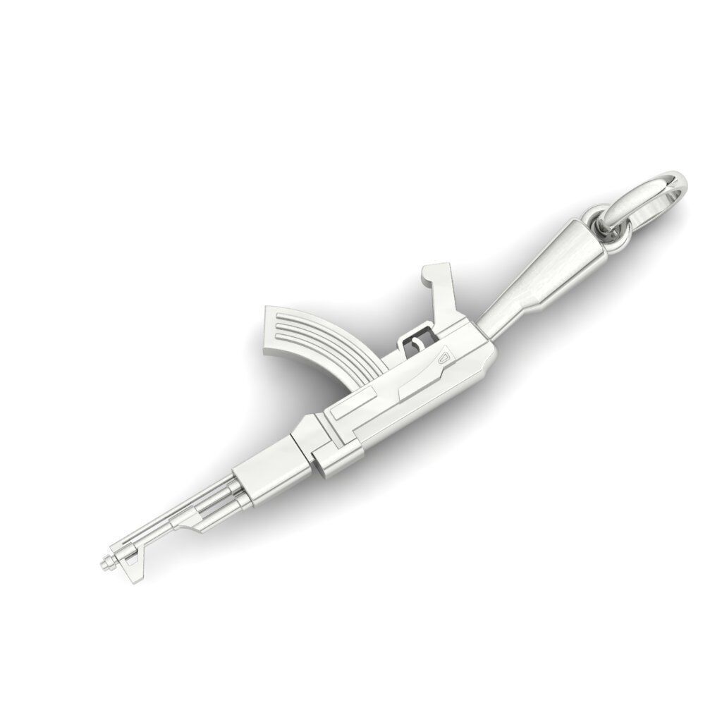 AK 47 Plain Model 3d stl file 3D print model_2