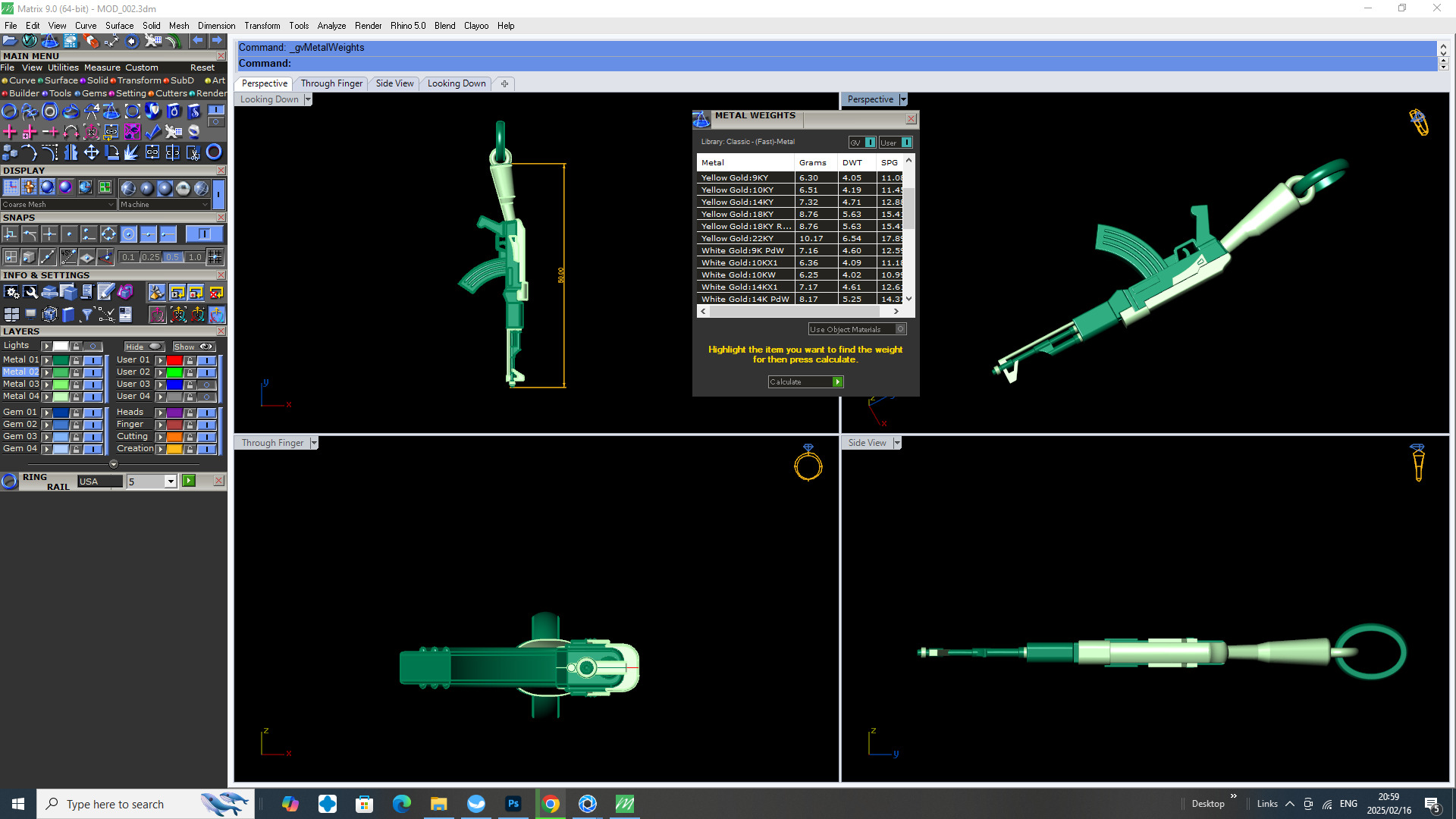 AK 47 Plain Model 3d stl file 3D print model_3