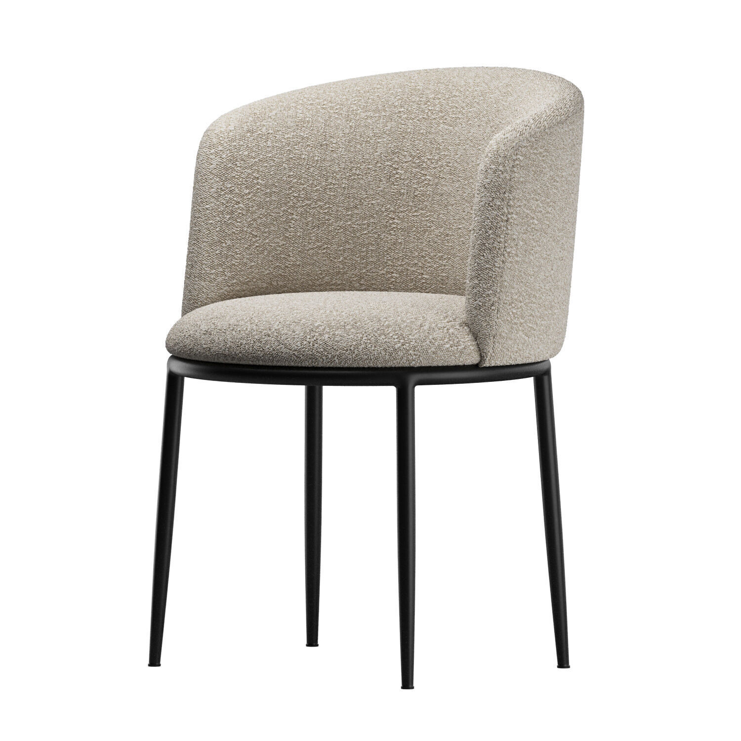 Dining Chair Filmore and Dining Table Lindner 3D model_1