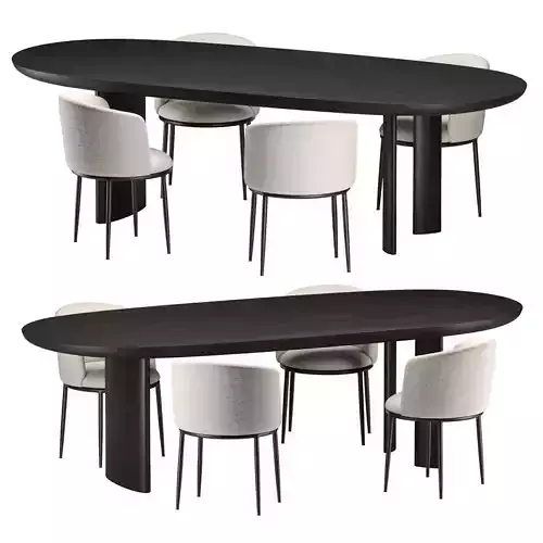 Dining Chair Filmore and Dining Table Lindner