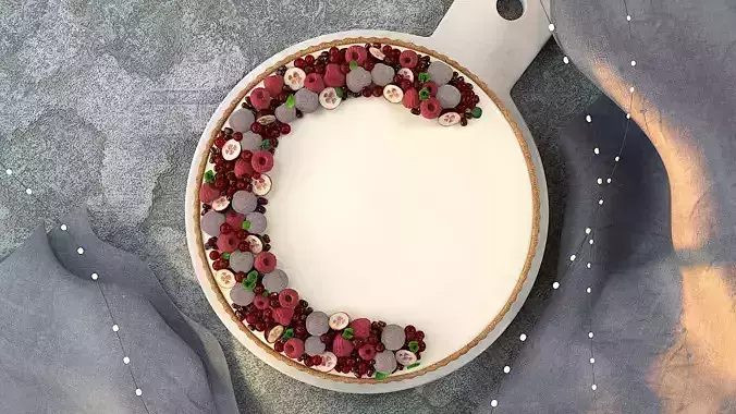 Berry Tart With Custard