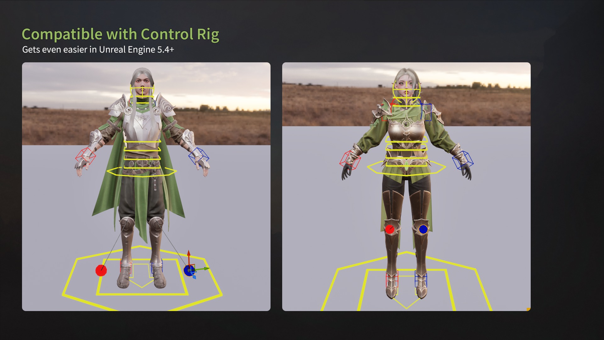 MMORPG Archers - Medieval Fantasy Modular Character Bundle 3D Model Collection_27