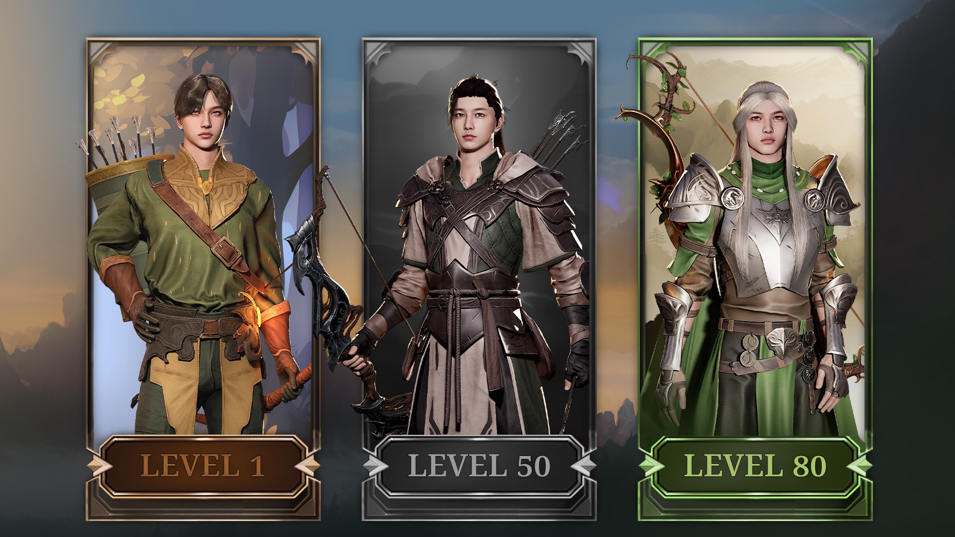 MMORPG Archers - Medieval Fantasy Modular Character Bundle 3D Model Collection_8