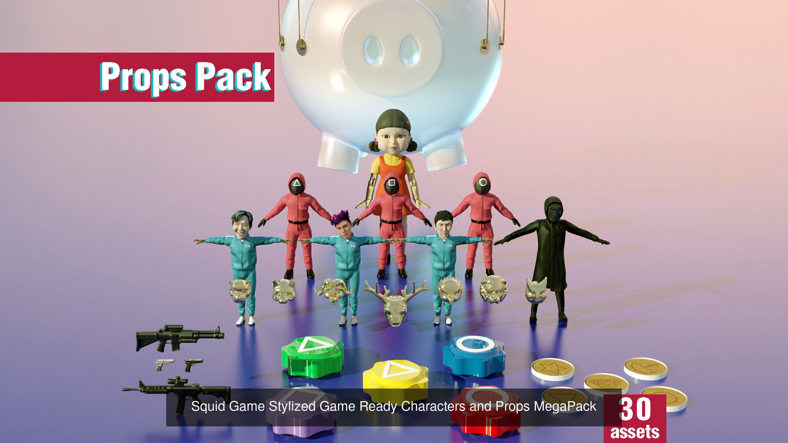 Squid Game Collection - Maps and Characters _11