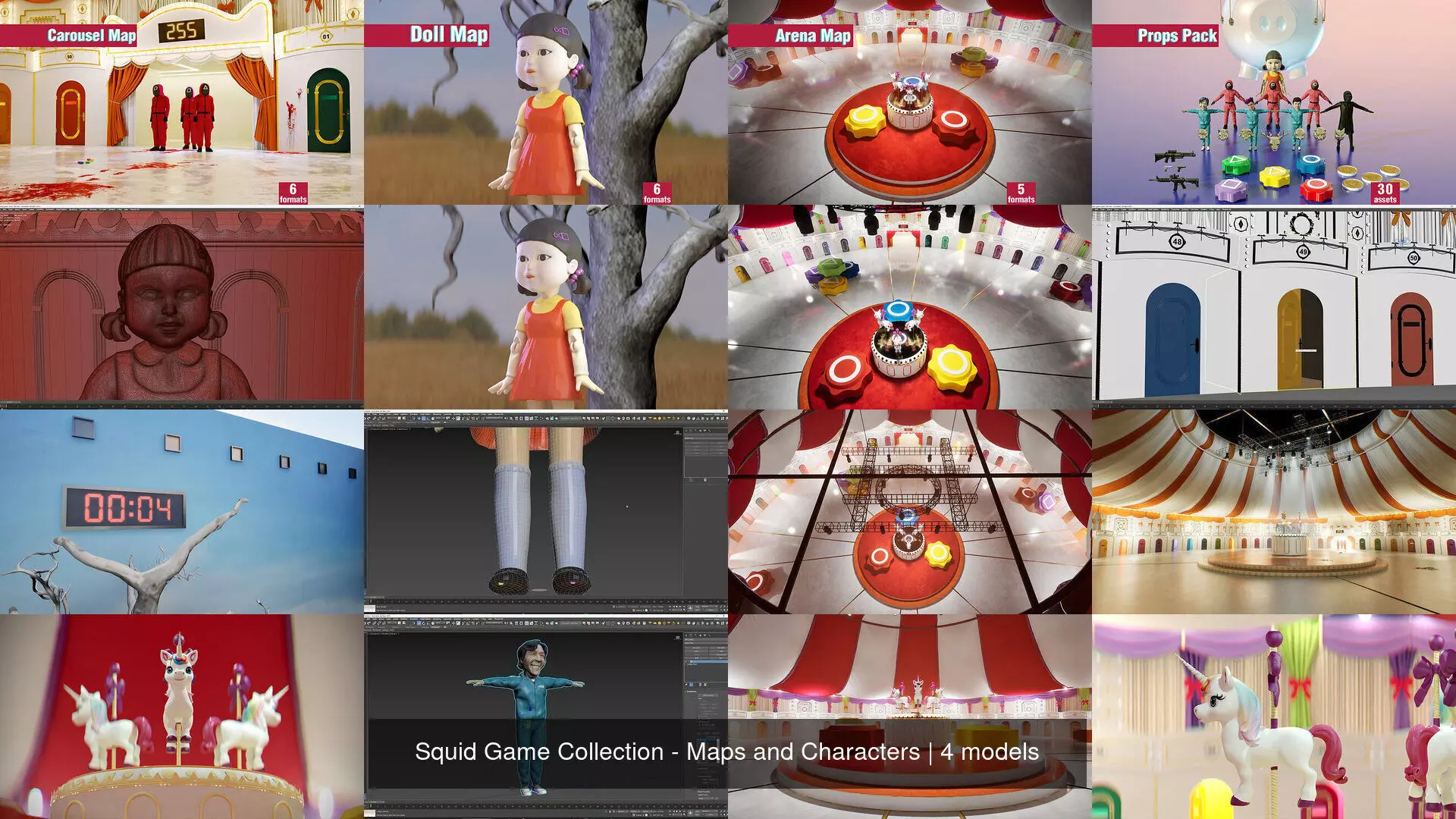Squid Game Collection - Maps and Characters _0