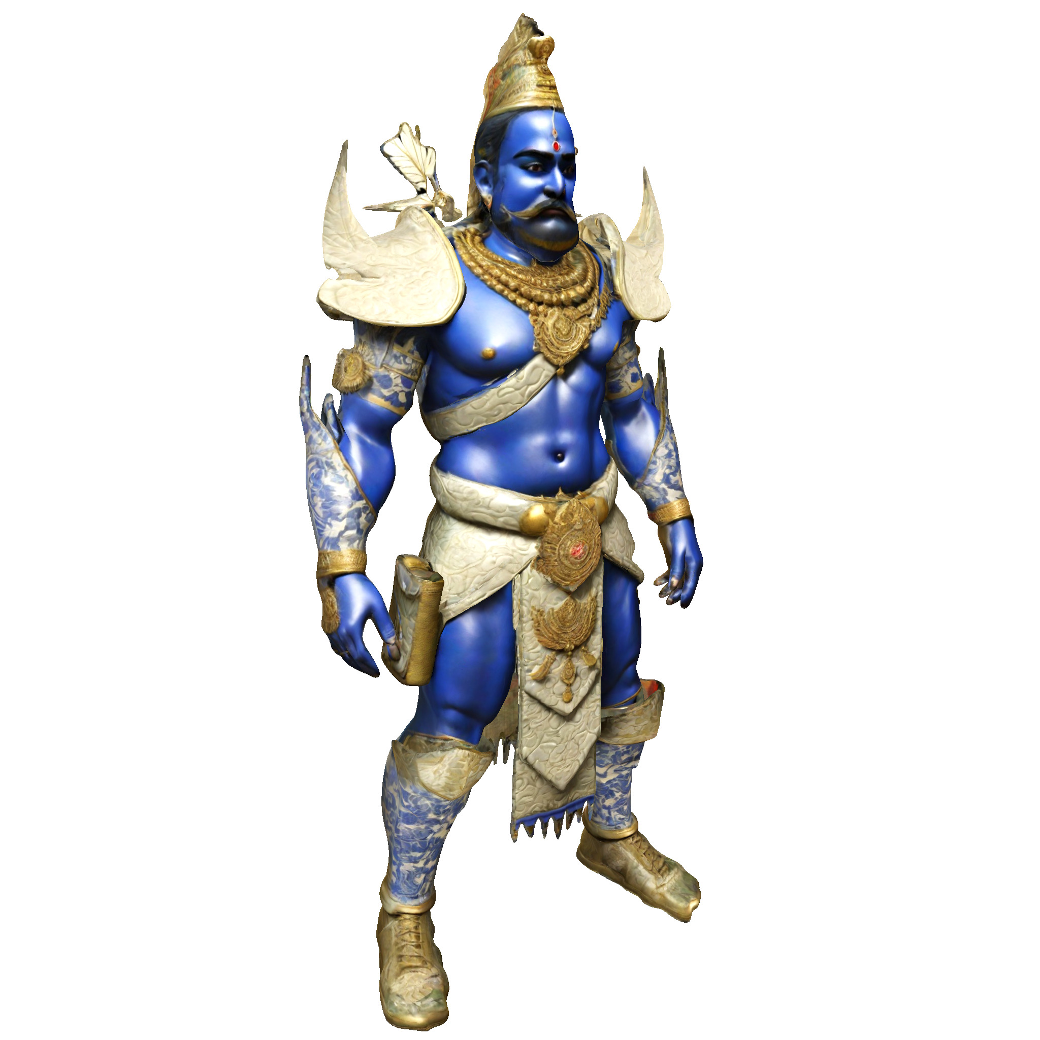 Blue Mythic Guardian 3D print model_1