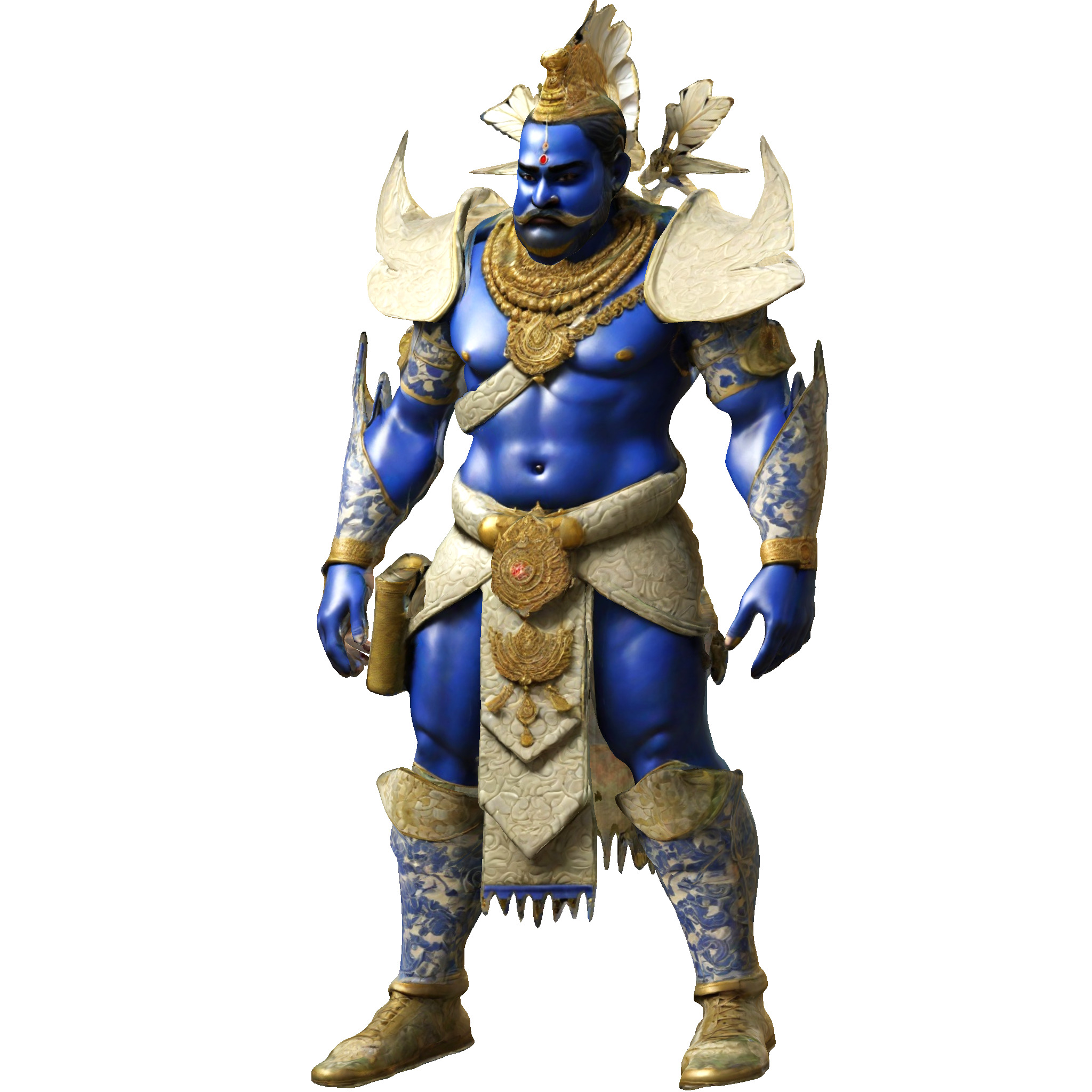 Blue Mythic Guardian 3D print model_7