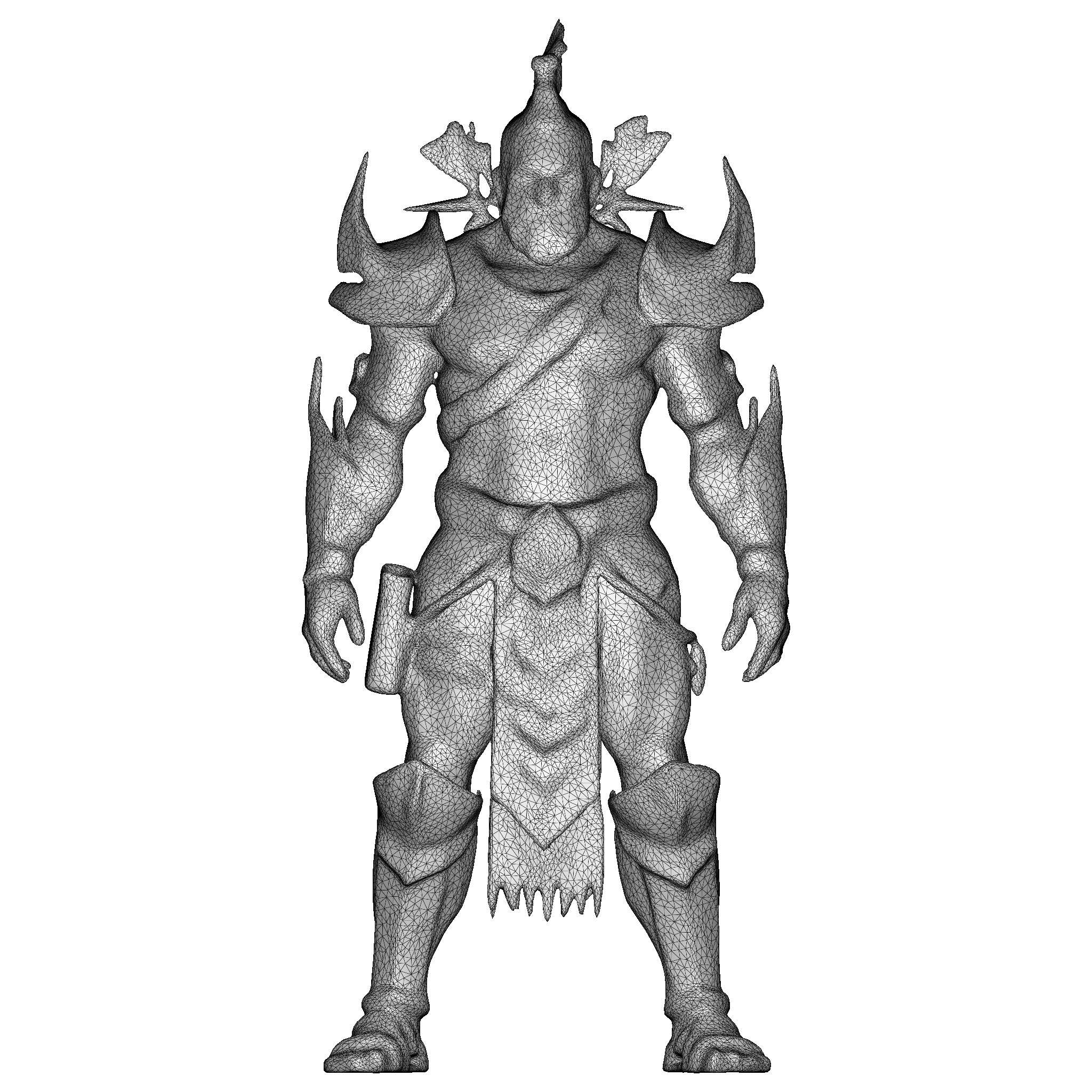 Blue Mythic Guardian 3D print model_4