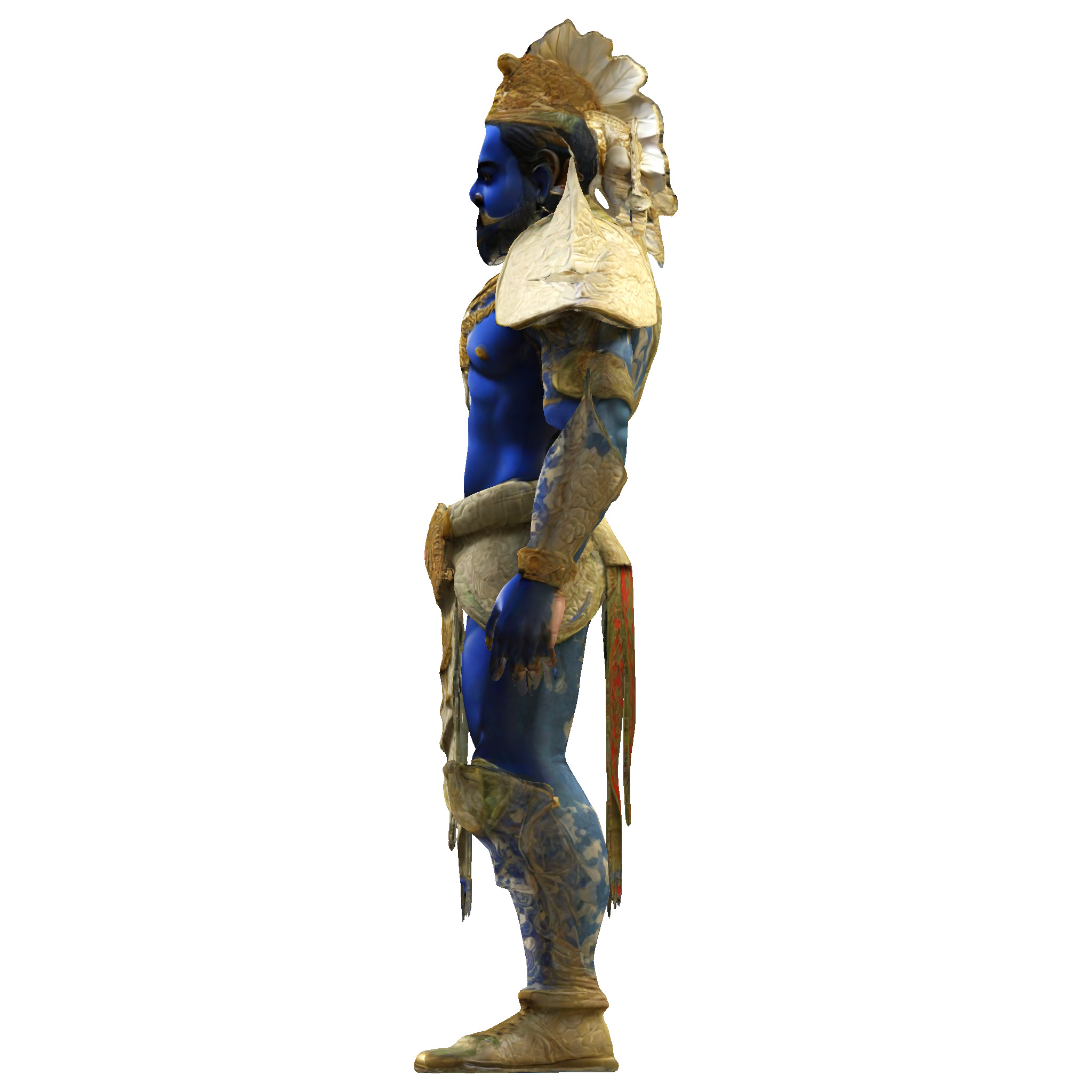 Blue Mythic Guardian 3D print model_5