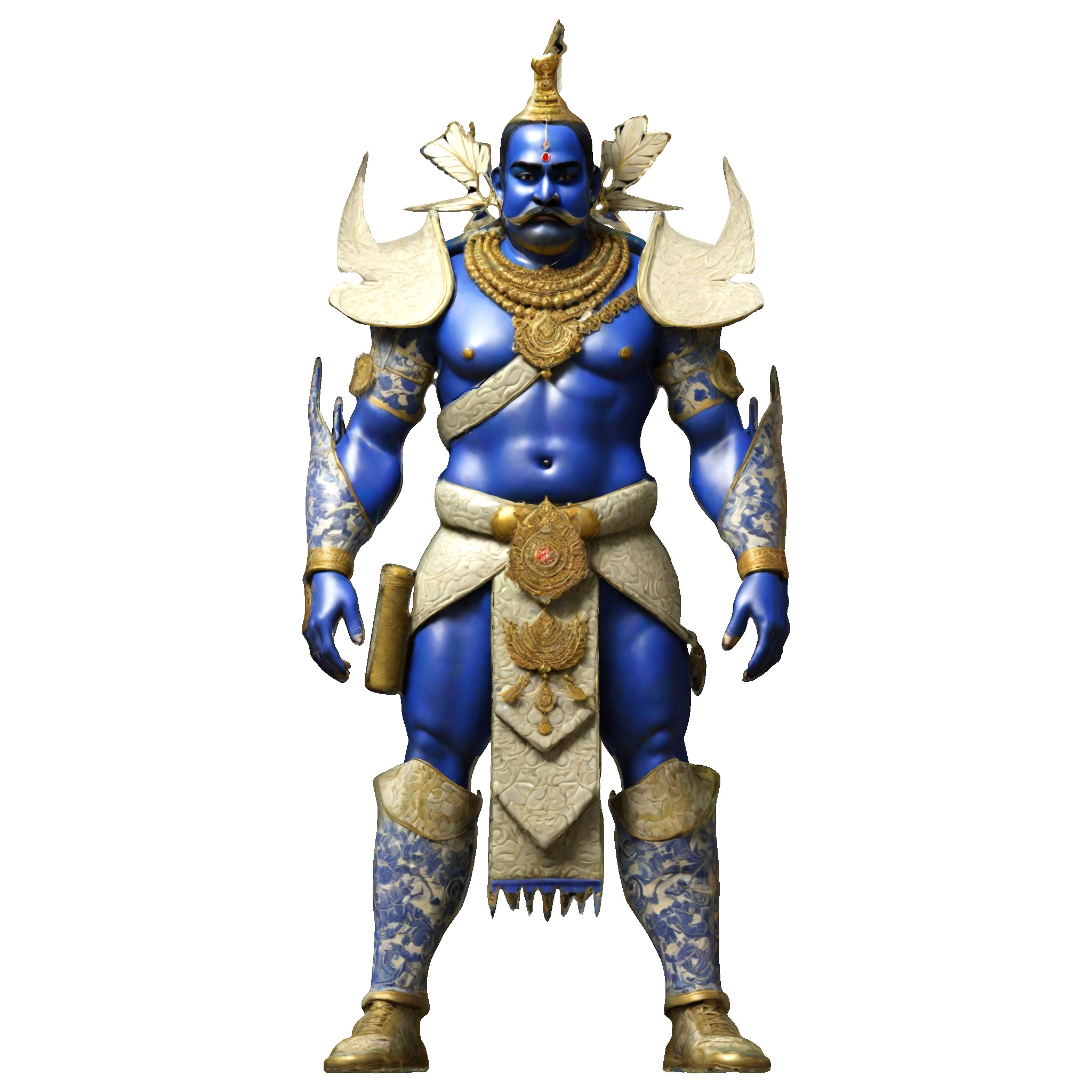 Blue Mythic Guardian 3D print model_3