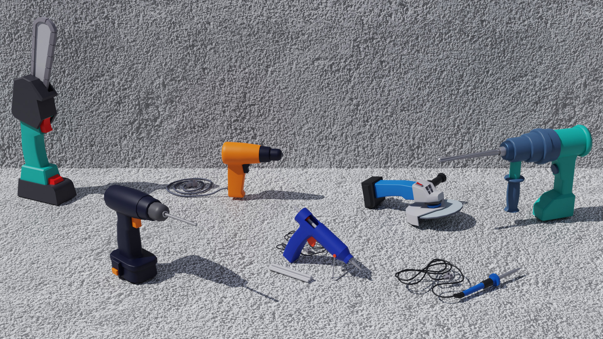 Workshop Low-poly 3D model_9