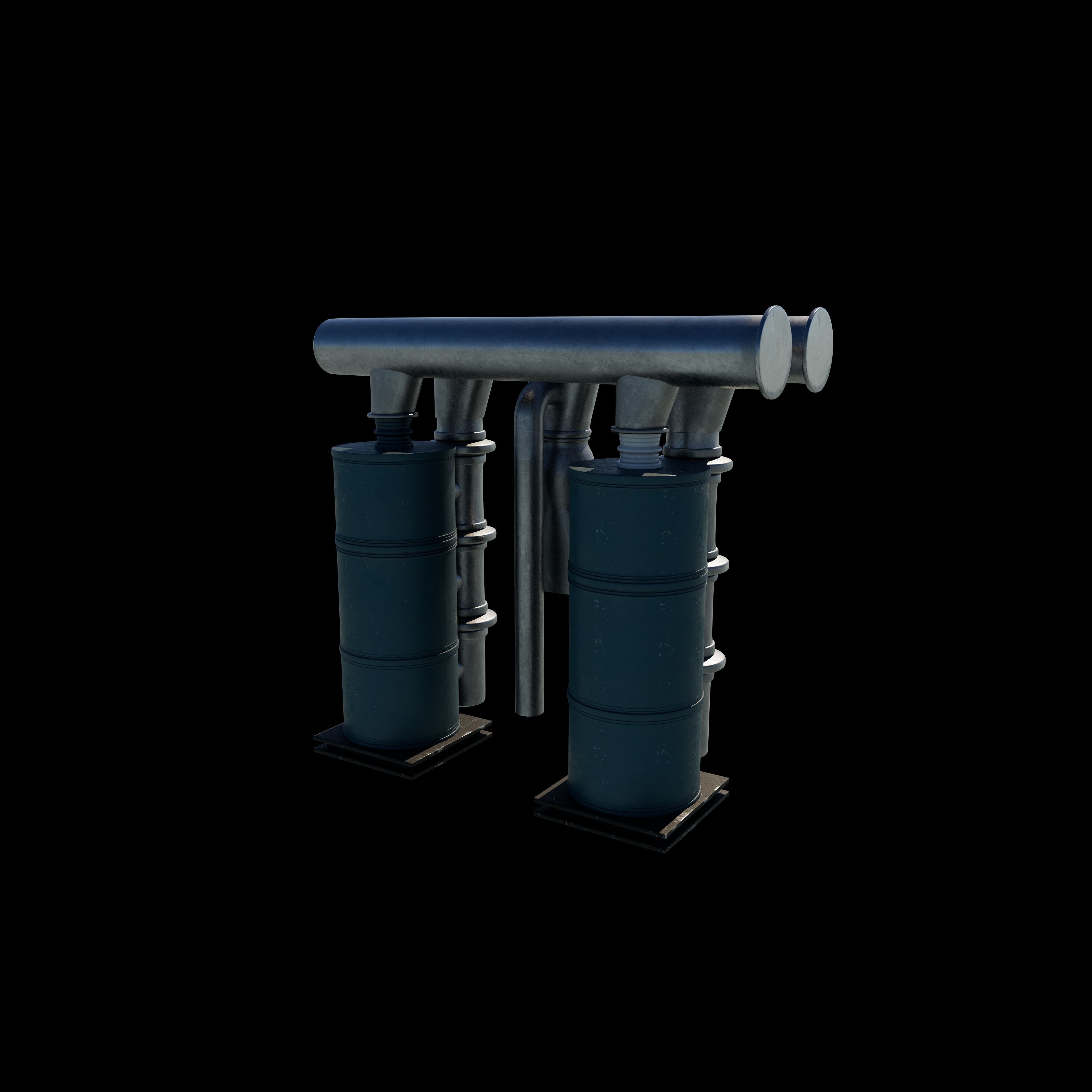 Hot Water Cylinder 3D model_2