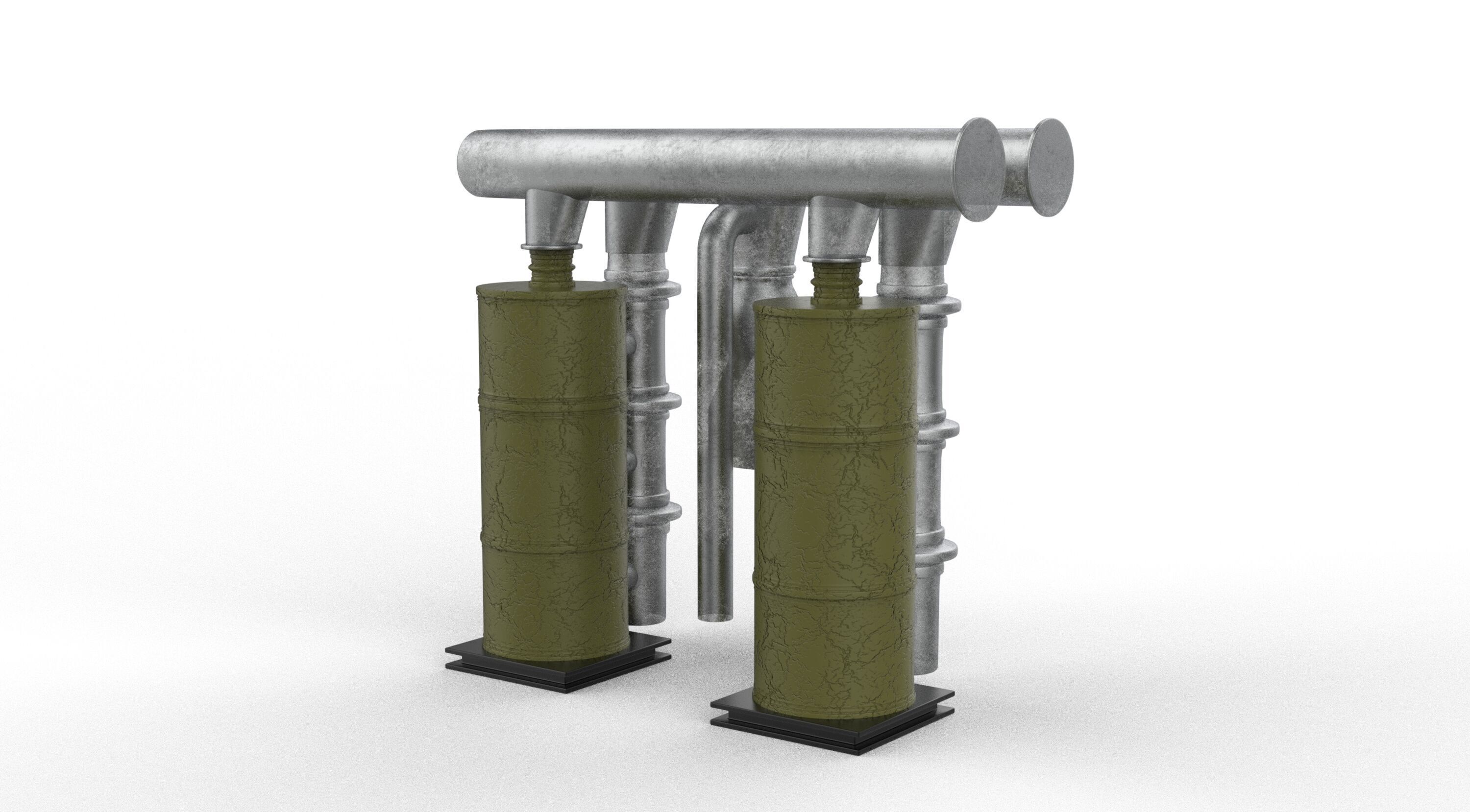 Hot Water Cylinder 3D model_10