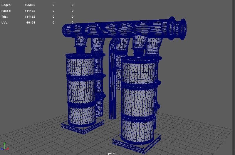 Hot Water Cylinder 3D model_12