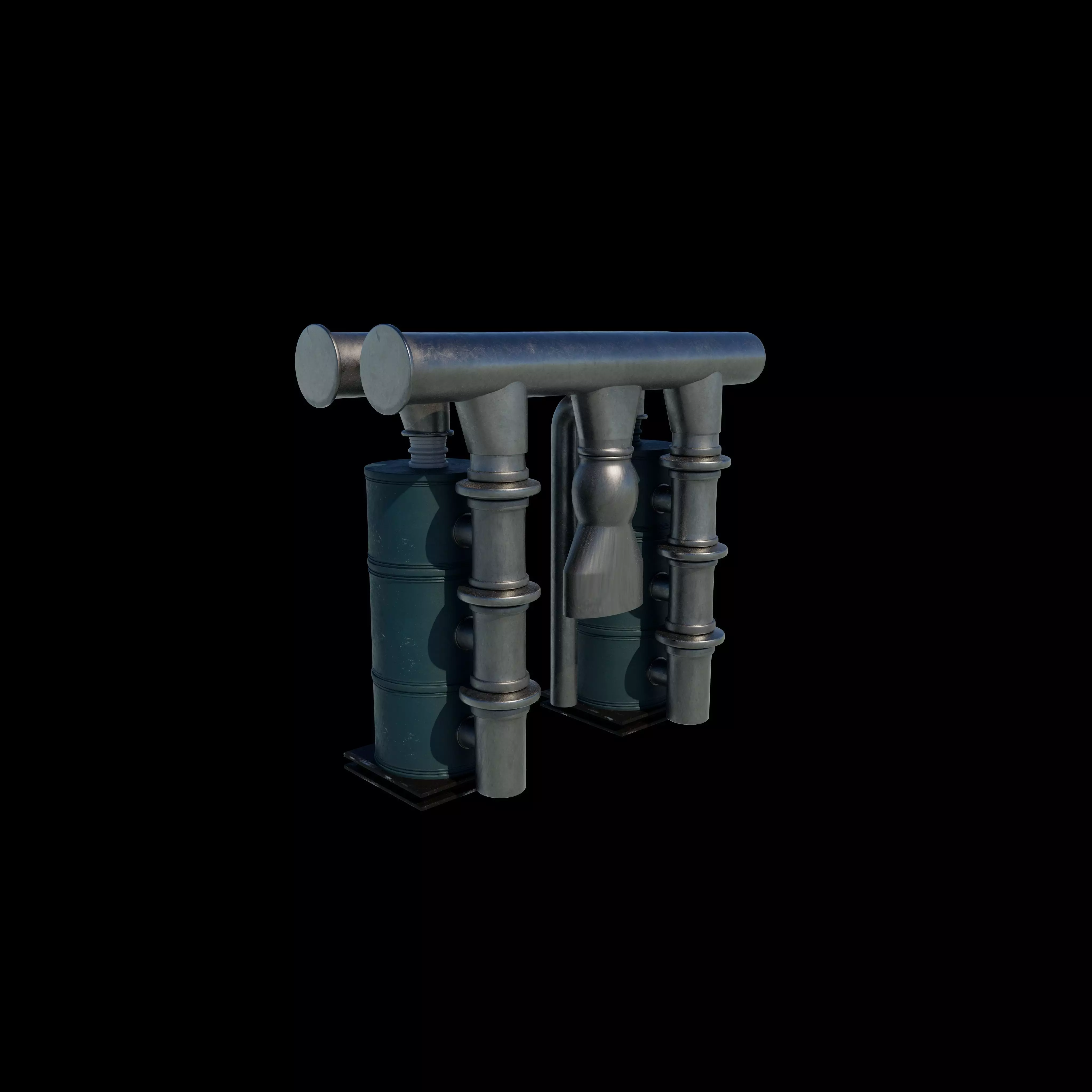 Hot Water Cylinder 3D model_0