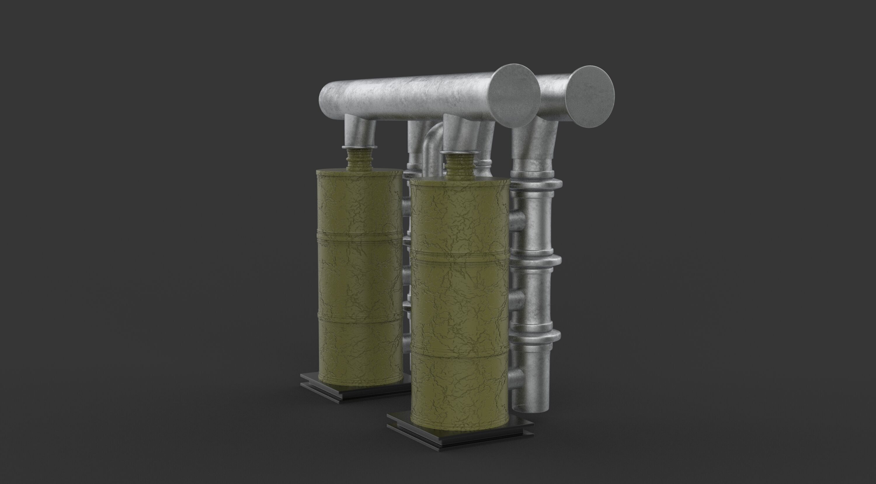 Hot Water Cylinder 3D model_5