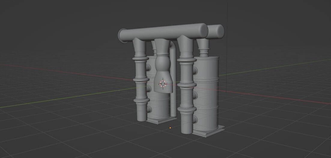 Hot Water Cylinder 3D model_13