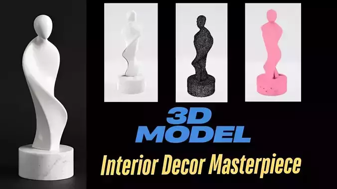 Best Abstract Human Sculpture Modern Interior Decor Showpiece 3D print model