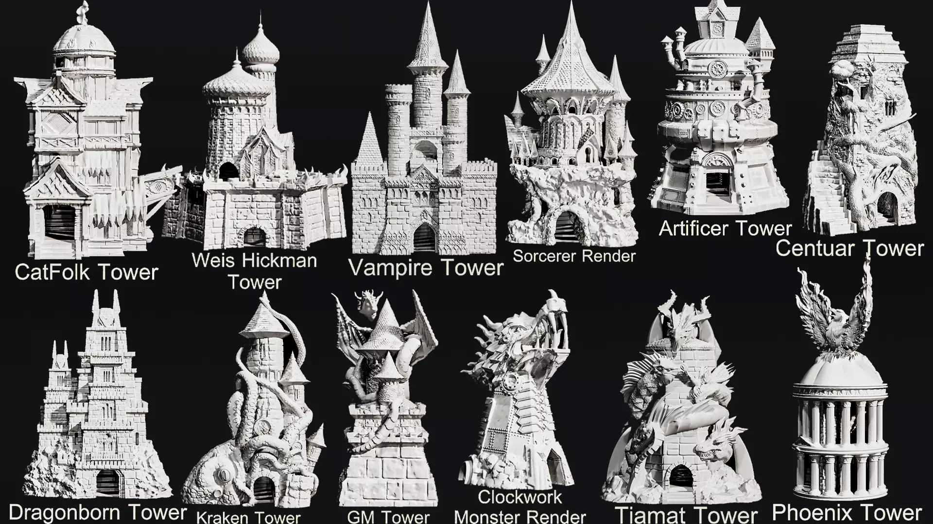 towers  3D Model Collection_0