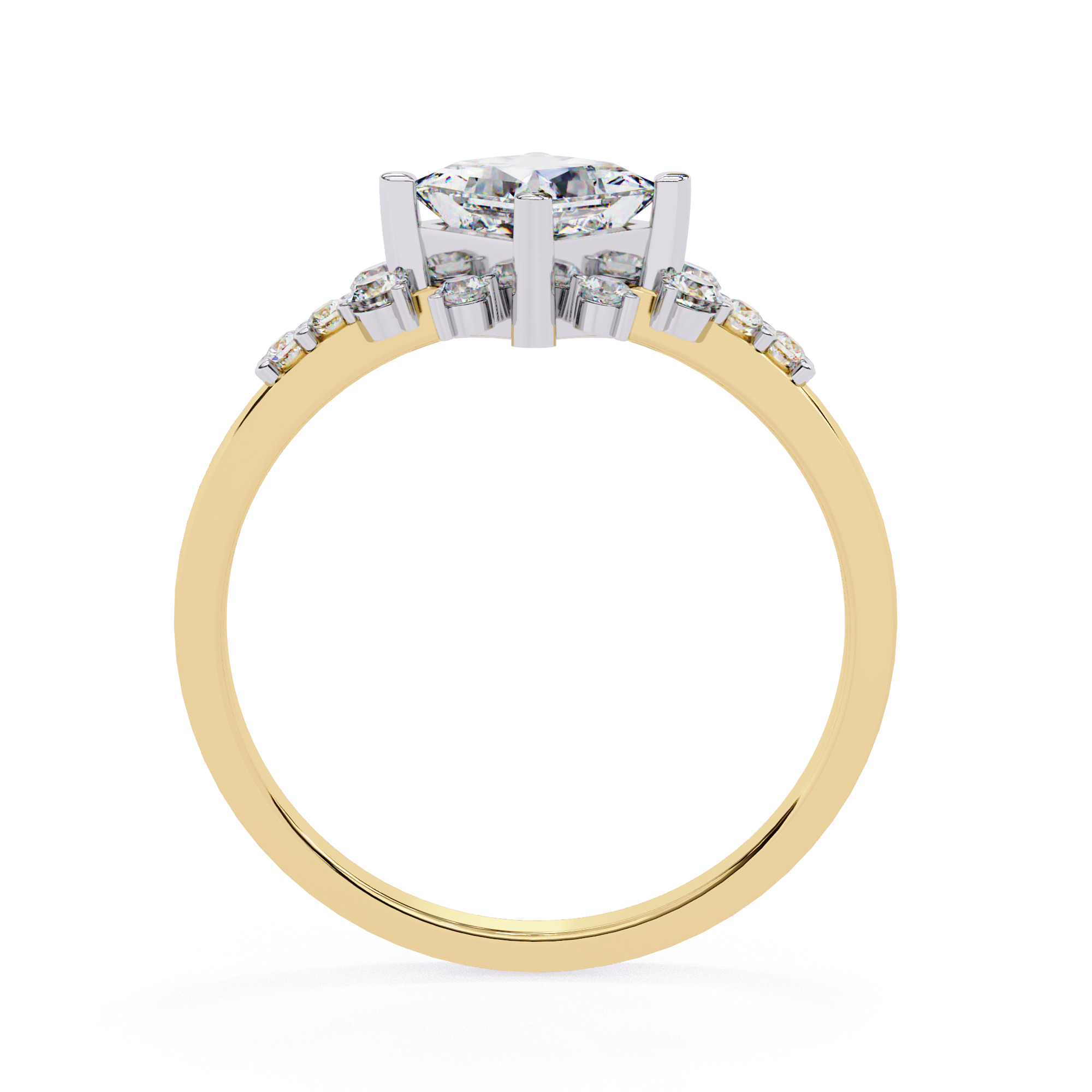 Solitaire Diamond Ring 360 animation renders 3dm stl  3D print model_13
