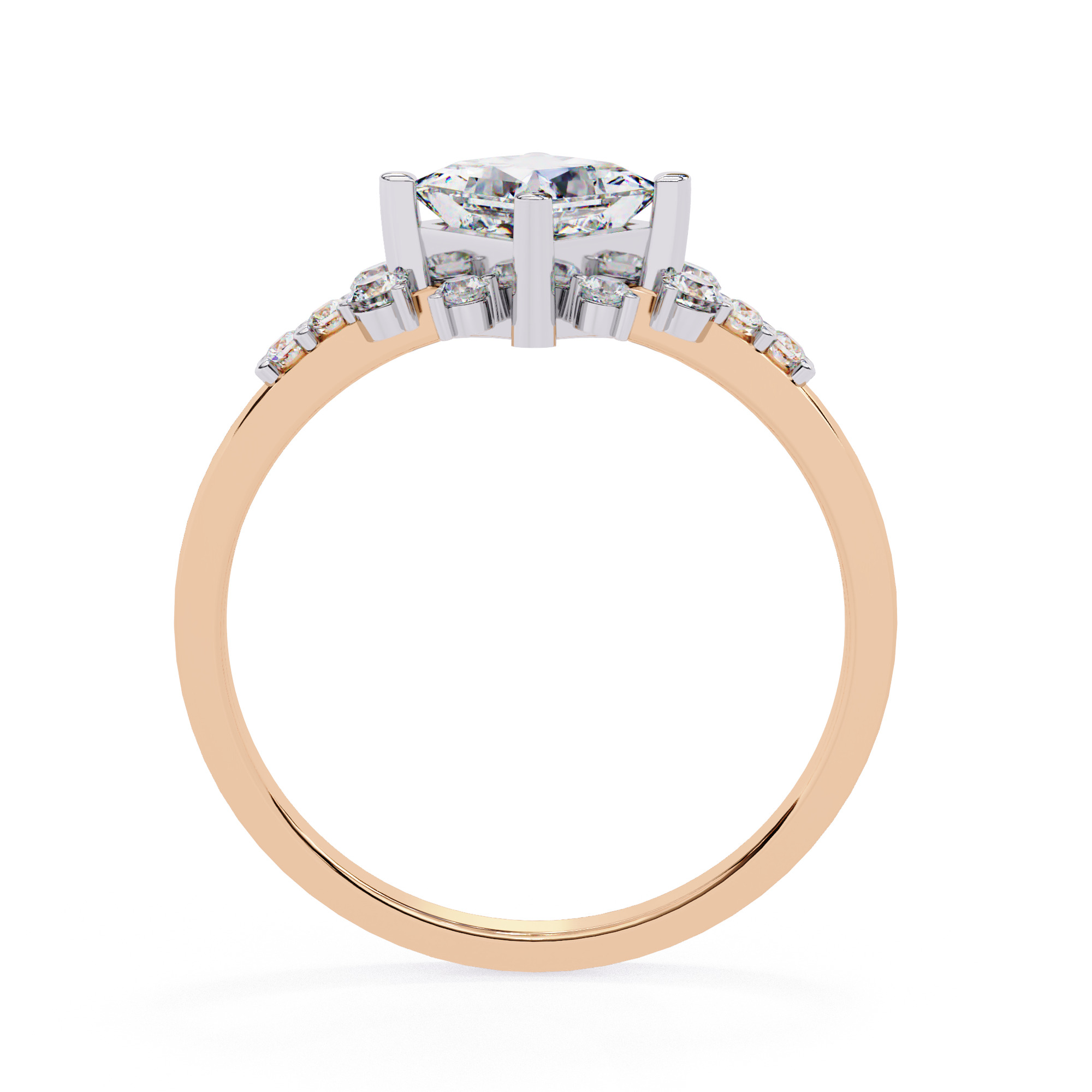 Solitaire Diamond Ring 360 animation renders 3dm stl  3D print model_12