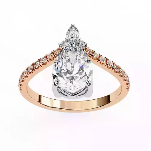 Solitaire Diamond Ring 360 animation renders 3dm stl  3D print model