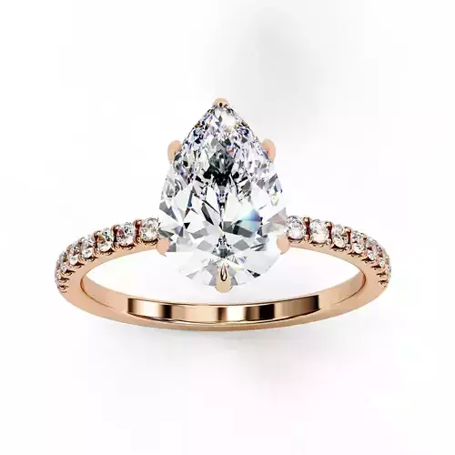 Solitaire Diamond Ring 360 animation renders 3dm stl  3D print model