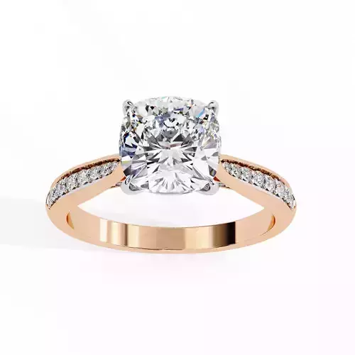 Solitaire Diamond Ring 360 animation renders 3dm stl 