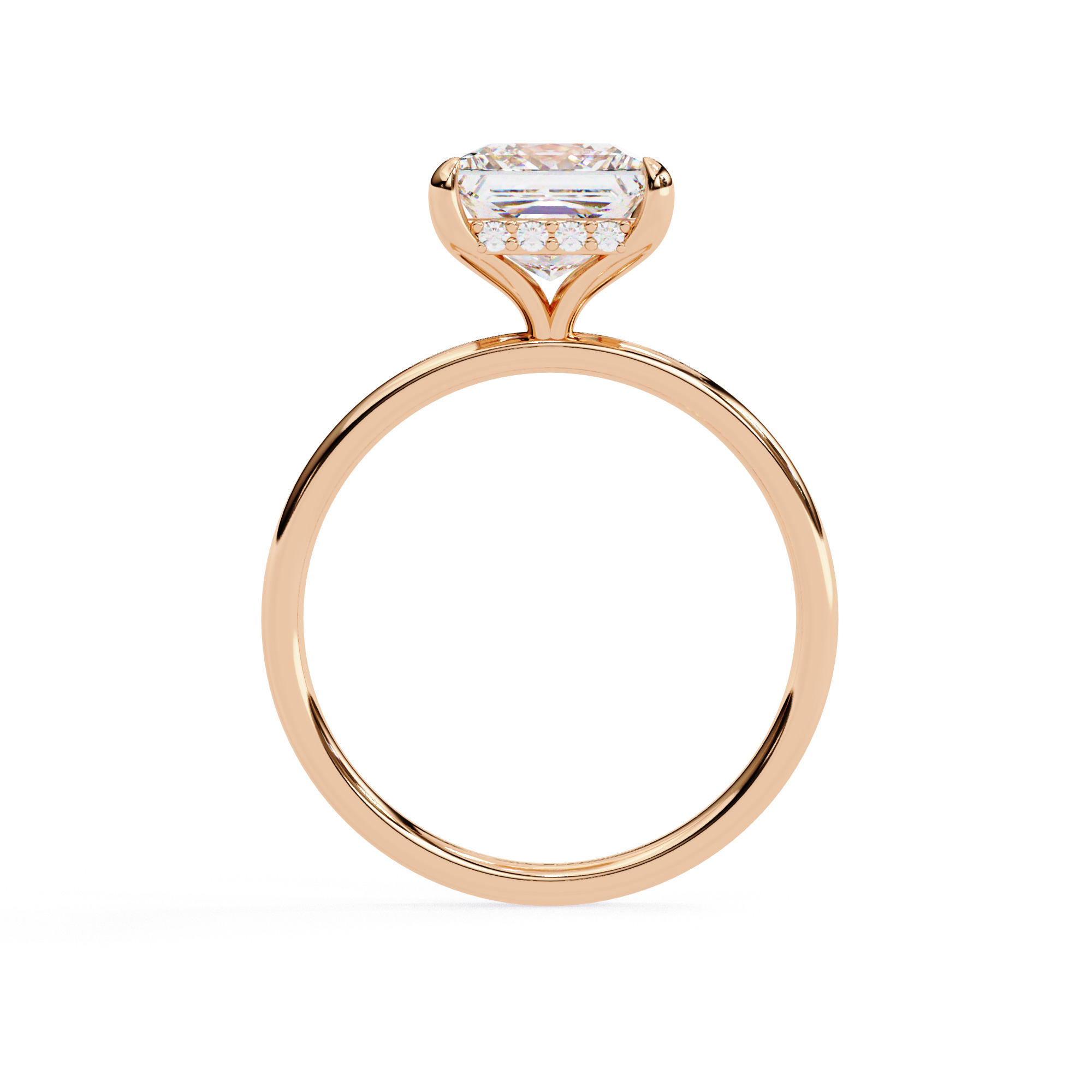 Mono Diamond Solitaire  Ring 360 animation renders 3dm stl  3D print model_13