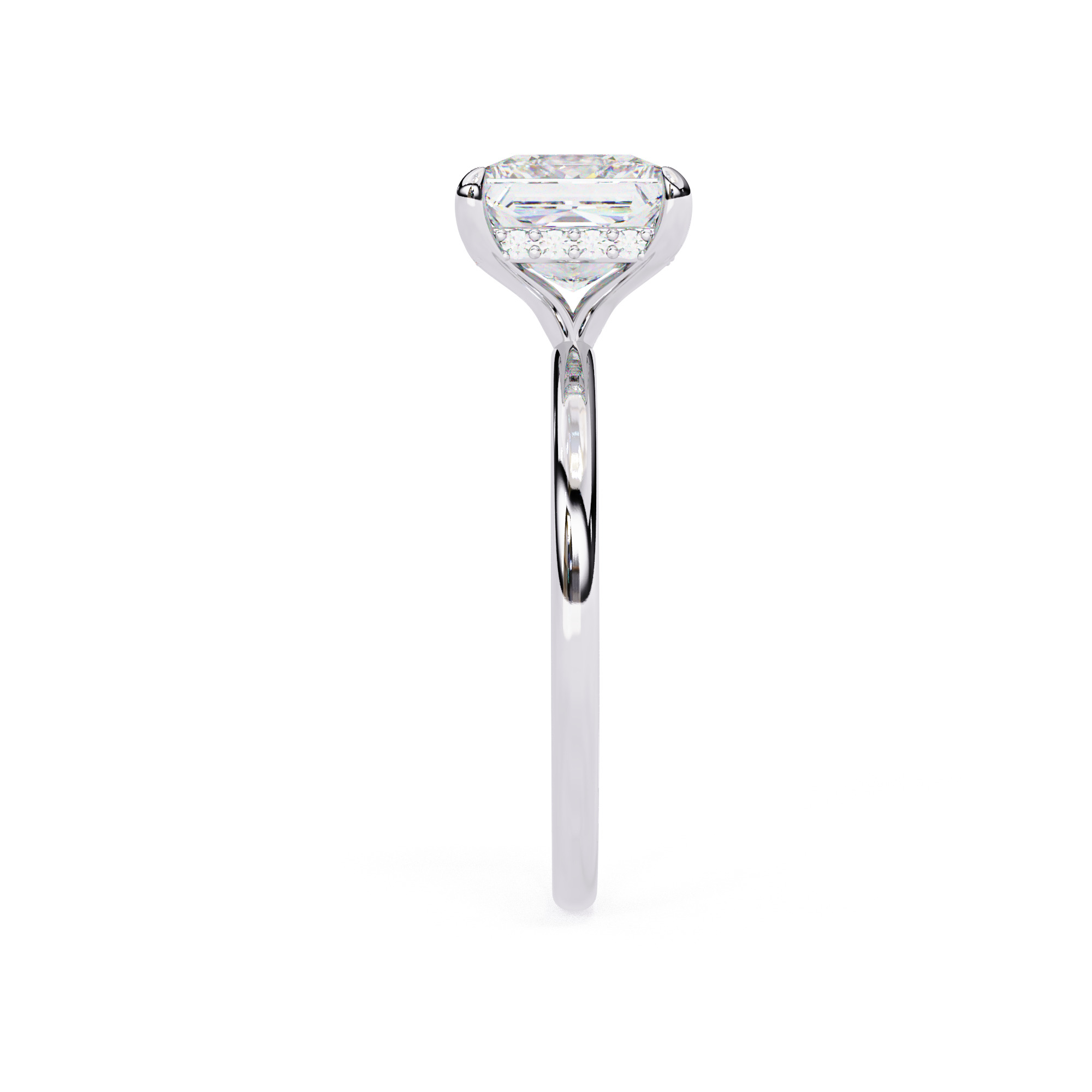 Mono Diamond Solitaire  Ring 360 animation renders 3dm stl  3D print model_7