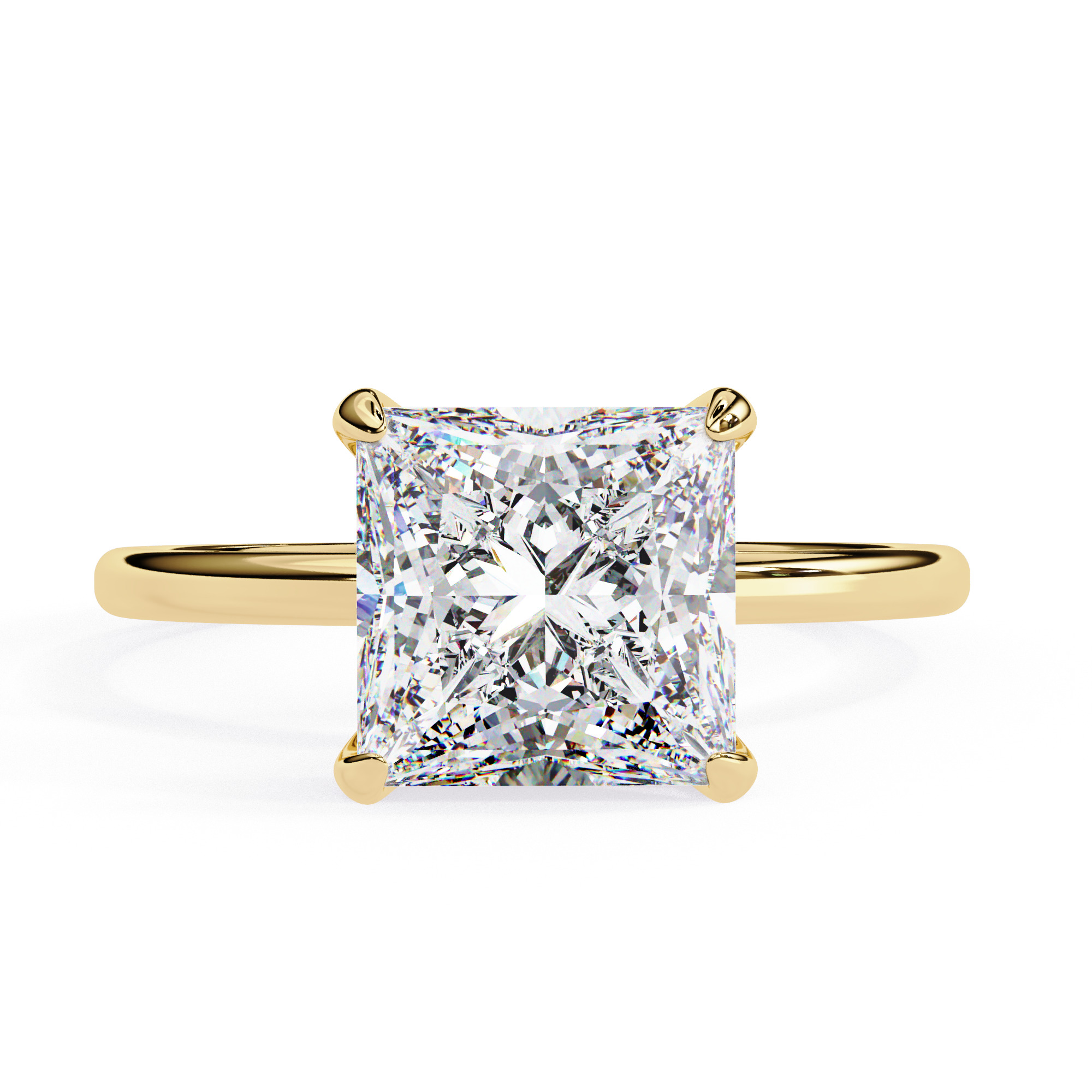 Mono Diamond Solitaire  Ring 360 animation renders 3dm stl  3D print model_4