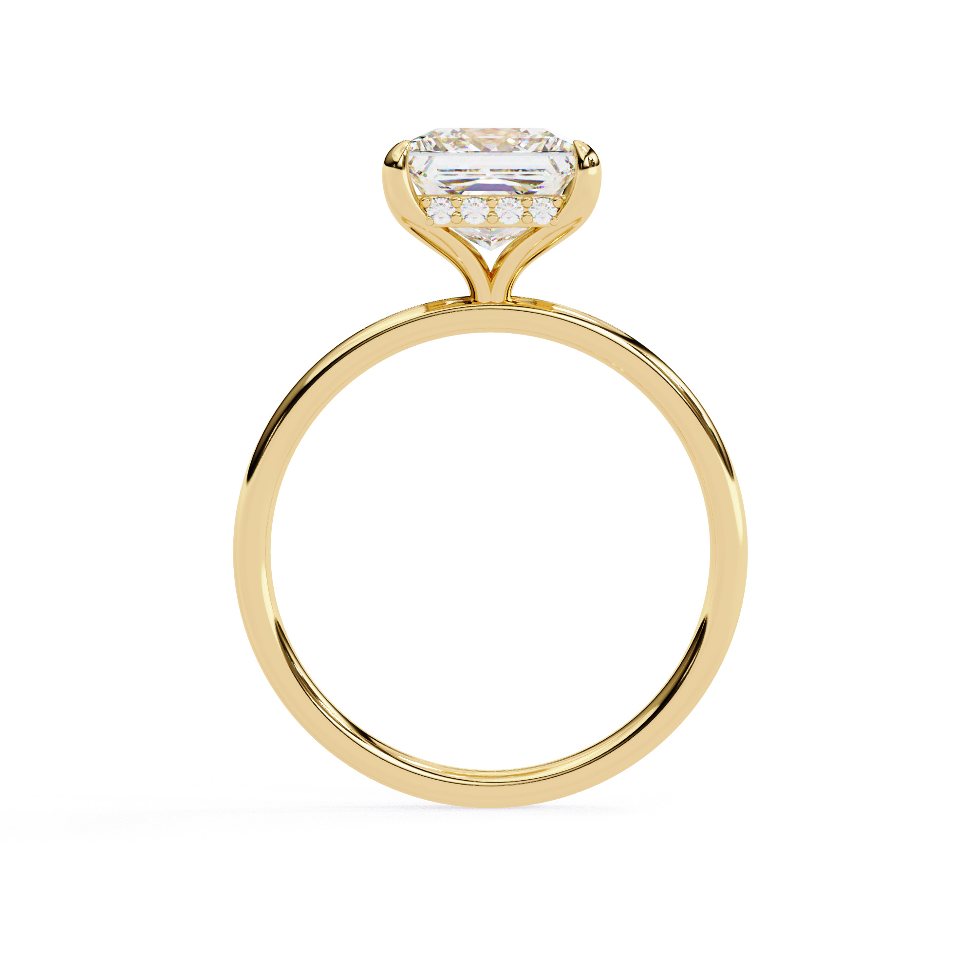 Mono Diamond Solitaire  Ring 360 animation renders 3dm stl  3D print model_12