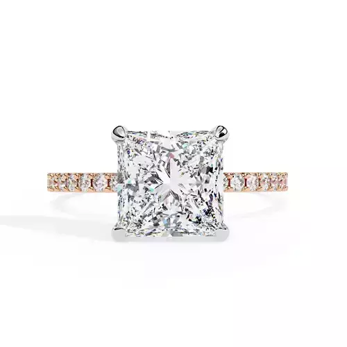 Solitaire Diamond Ring 360 animation renders 3dm stl 